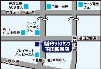屯田4条店マップ